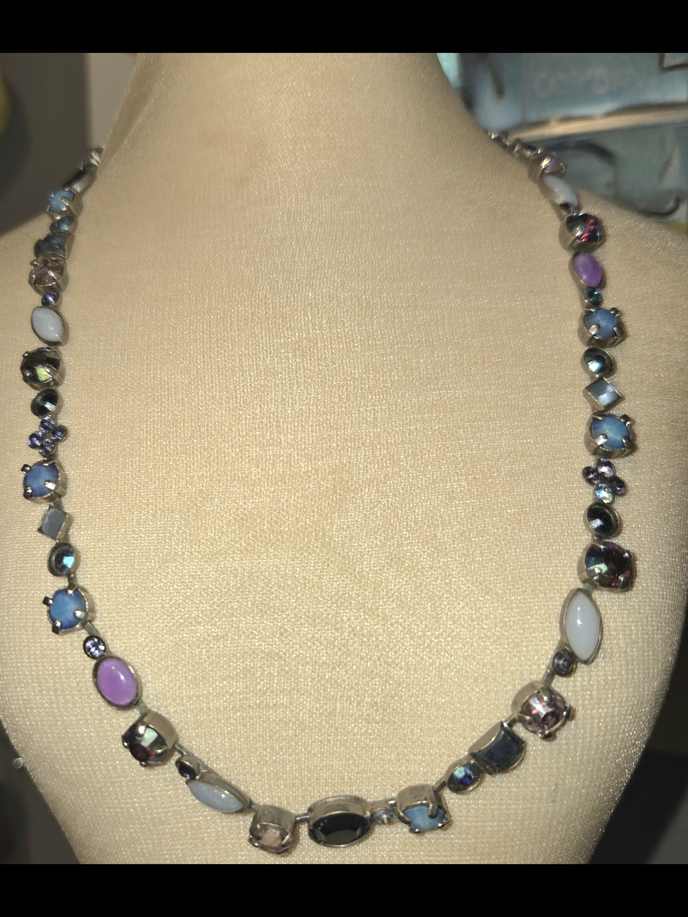 Sorrelli Multicolor Rhinestone  Necklace